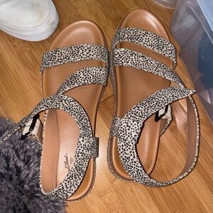 Cheetah print sandals